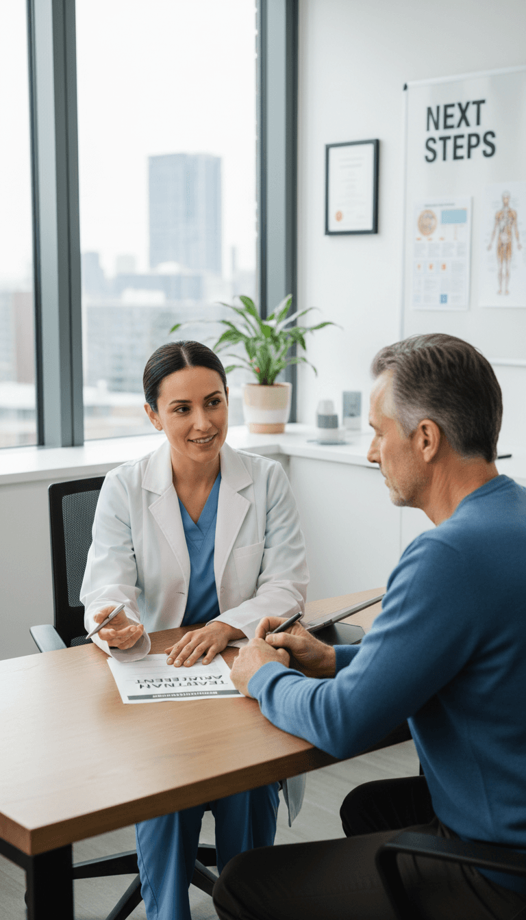 Discussion remboursement et soins