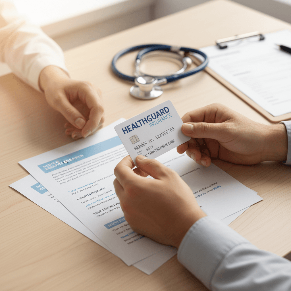 Documents médicaux et carte d'assurance maladie